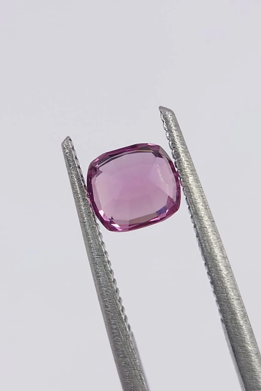1ct Natural Malaya Garnet Cushion Cut Loose Gemstone From Tanzania — view 2